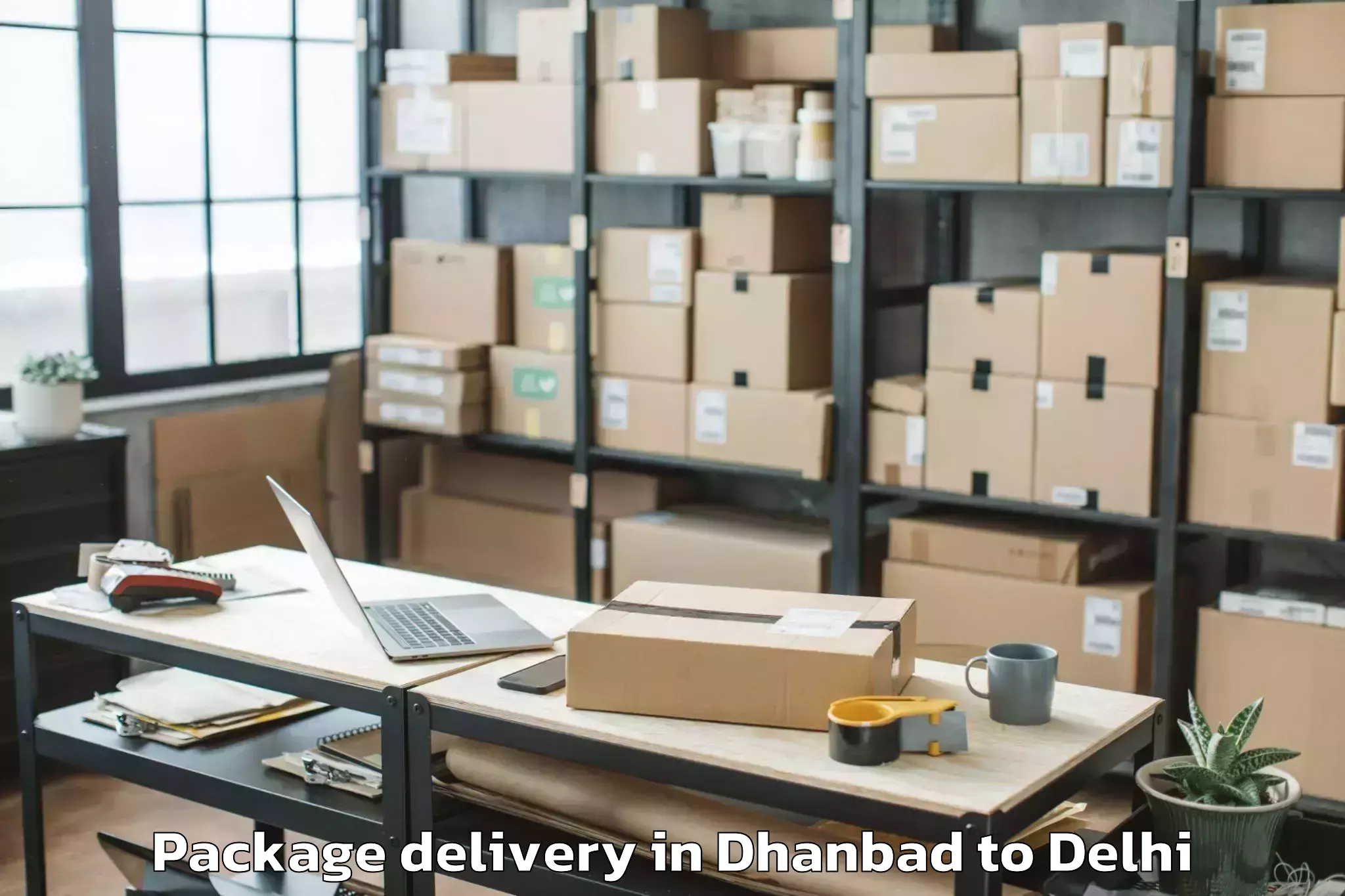 Book Dhanbad to Omaxe Connaught Place Package Delivery